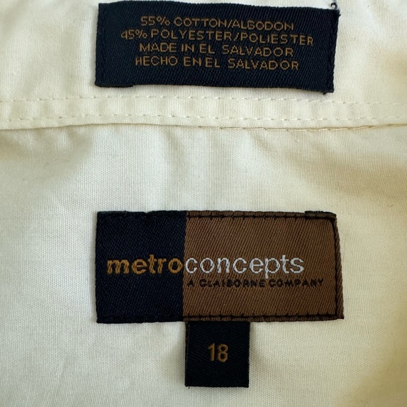 🍓6/$15🍓 Boy’s Size 18 Yellow Button Down - Picture 2 of 6